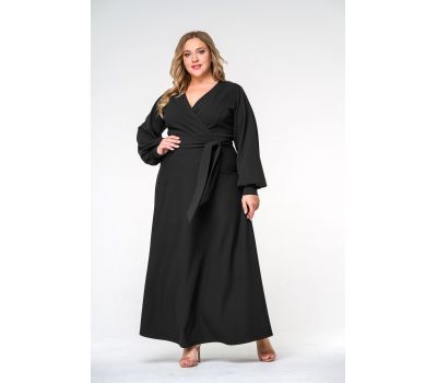 Красивые стильное черное платье для полных купить в москве дешево