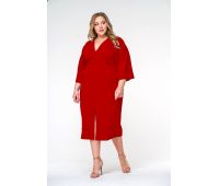 красное длинное платье большого размера