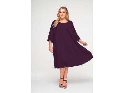 фиолетовое платье для полных женщин