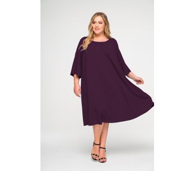 Красивые фиолетовое платье для полных женщин купить в москве дешево