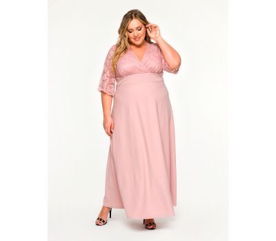Красивые большие розовые платья купить в москве дешево