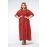 Красивые Платье красное больших размеров с принтом бабочки свободное из штапеля купить в москве дешево