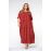 Красивые Платье красное больших размеров с принтом бабочки свободное из штапеля купить в москве дешево