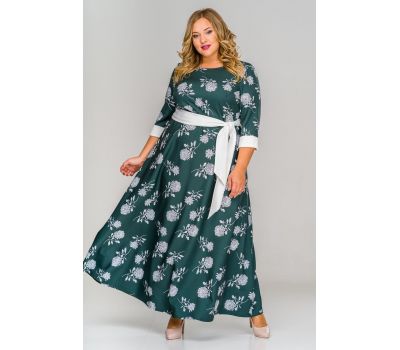 Красивые платья зеленые длинные больших размеров купить в москве дешево