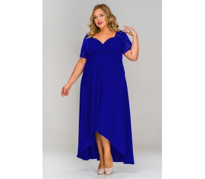 Красивые синее платье больших размеров купить в москве дешево