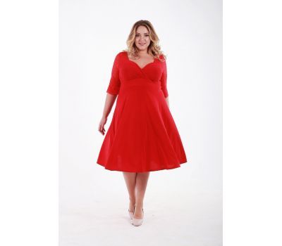 Красивые красное платье прямое большой размер купить в москве дешево