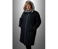зимне пальто для полных женщин