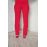 Красивые брюки прямые для полных из крепа красные купить в москве дешево