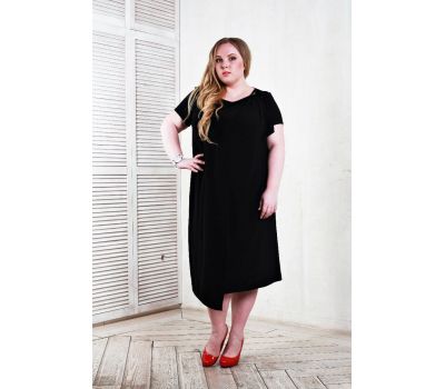Красивые черное вечернее платье для полных женщин купить в москве дешево