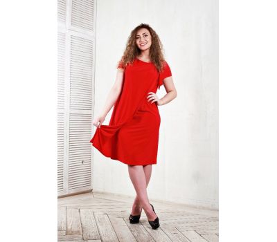Красивые красные платья для полных женщин стильные купить в москве дешево