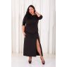 черное строгое платье для полных