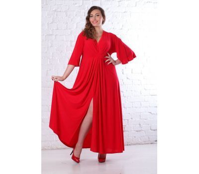 Красивые красное свадебное платье для полных женщин купить в москве дешево