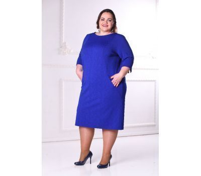 Красивые синее коктейльное платье для полных купить в москве дешево
